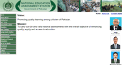Desktop Screenshot of neas.gov.pk